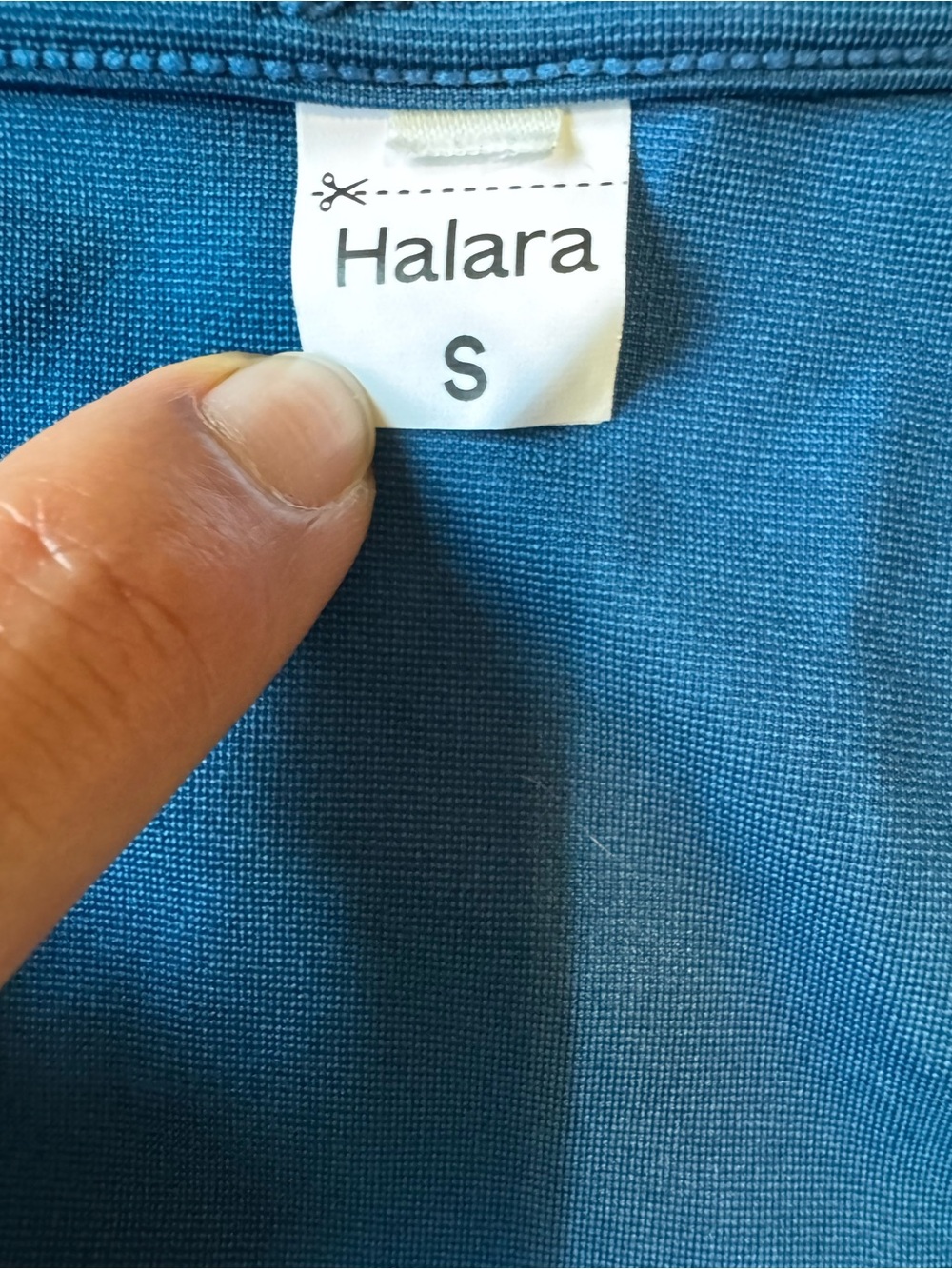 HALARA Teal V-Neck Wide-Leg Jumpsuit - Picture 4 of 7